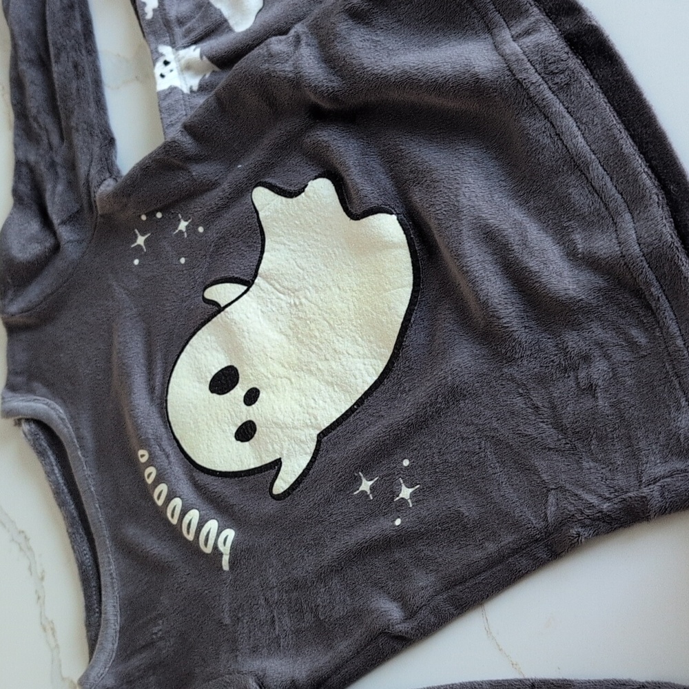 Ghost Print Pajama Set 4T - Picture 4 of 7